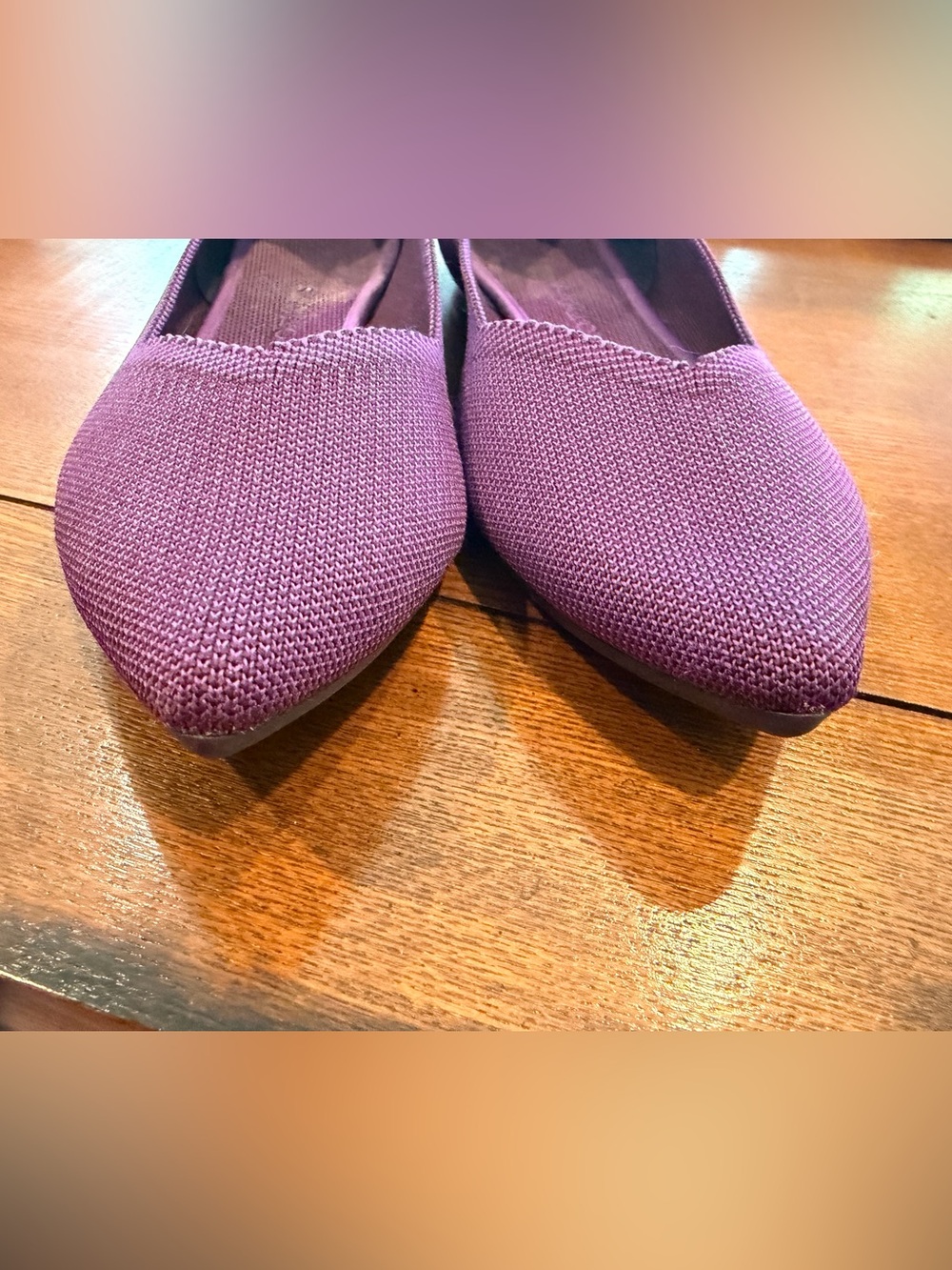 Rothy's Purple Point Slip-On Flats - Picture 3 of 6